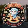 Cartoon Lamb 2027 Sheep Static Window Sticker Goat Year Glass Door Stickers  Glass Mirror