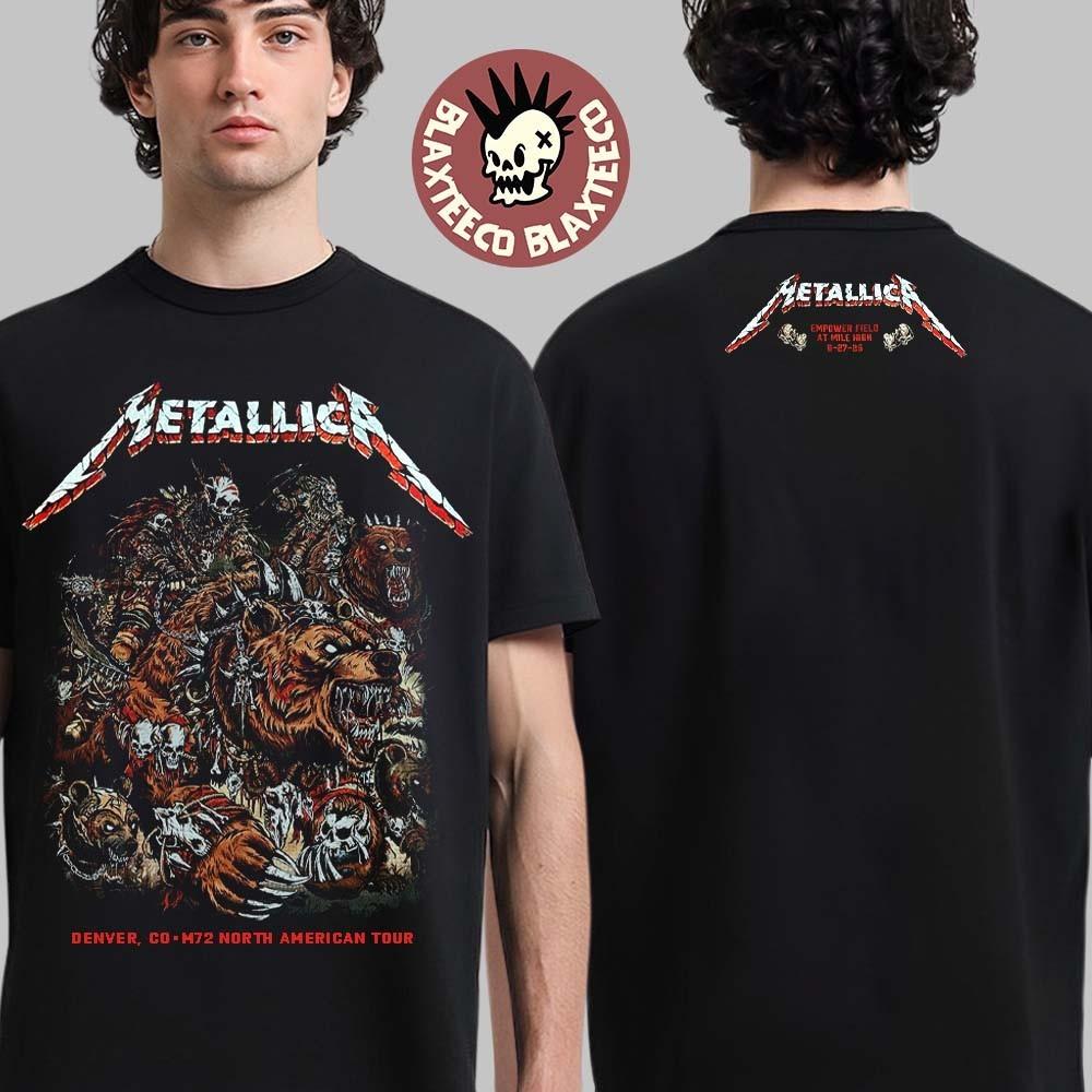 metal Band 2025 Empower Field at Mile High, Denver, Co, June 27 Shirt. Unisex T-Shirt S