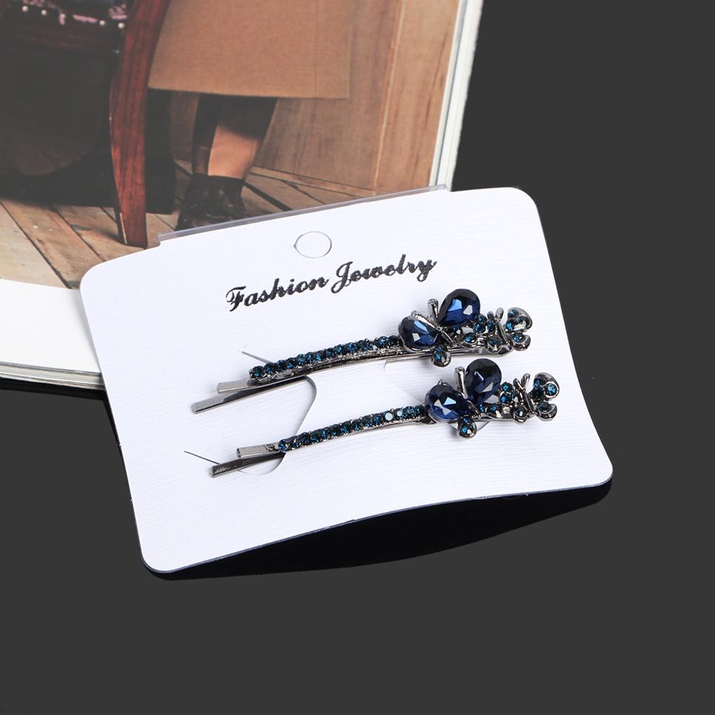 Women s Rose Hairpin 2-piece set Cubic Point Straight Hairpin