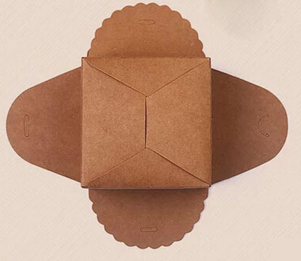 Kraft Paper Gift Boxes Party Wedding Candies Box for crafts Package of 12