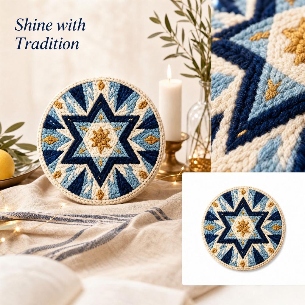 Lights Punch Needle Decorative Ornament Series