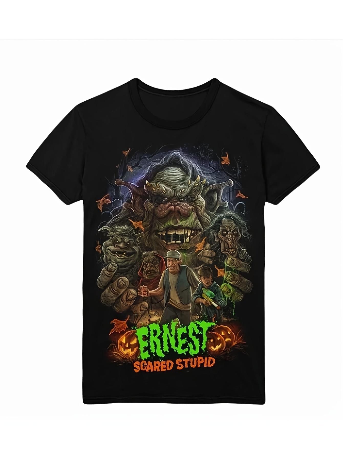 2026 Chinese New Year American Style Erens Scary Giant Tshirt Black Tshirt with Iconic Giant Character Print S