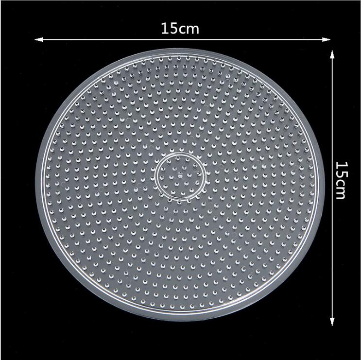 Non-Toxic Yant Jouet 5Mm Hama Beads Pegboard Transparent Template Board Circular Square Tool Diy Figure Material Board Perler Beads