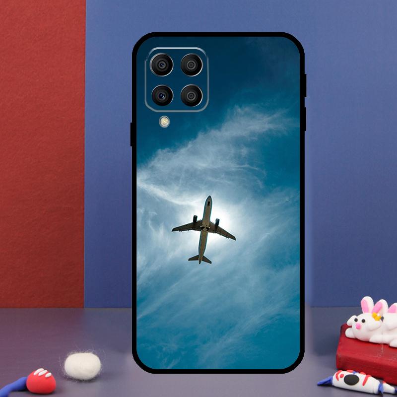 Aircraft Airplane Fly Travel For Samsung Galaxy M15 M55 M33 M13 M23 M53 M31 M51 M14 M34 M54 M20 M30s M52 M32 Phone Case