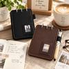 Leather Leather Notebook Cover Detachable Flip Binder Cover 3 Hole Binder Cover  Planner Album