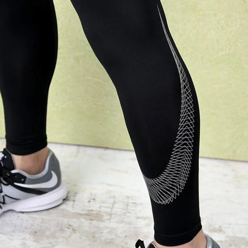 Nike Pro Mens Sports Series Tight Quick-Dry Breathable High Elasticity Mid-Waist Sports Long Pants Men Bottoms 822721-010