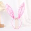Plush Rabbit Ear Shape Headband Bowtie and Tail Set Carnival Costume Supplies