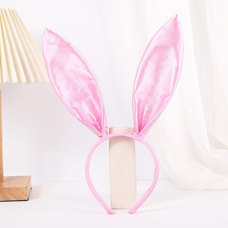 Plush Rabbit Ear Shape Headband Bowtie and Tail Set Carnival Costume Supplies