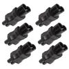 6pcs IEC320 C6 to IEC320 C7 Power Adapter C6 to C7 Power Plug Adapter for PDU Chassis Power Supply UPS Socket Computer