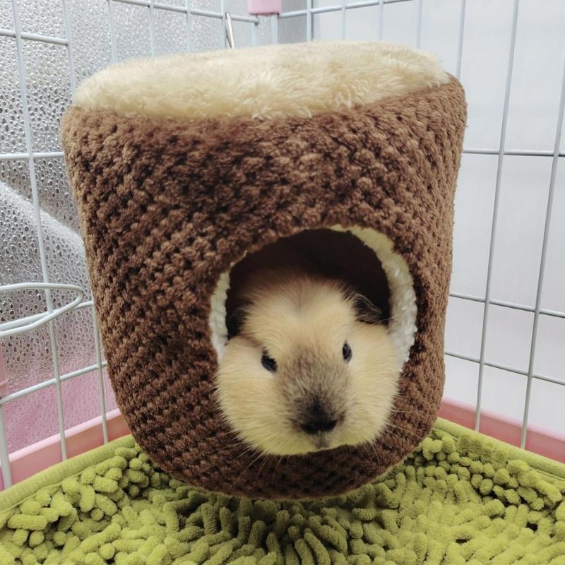 Hamster Hängematte Warmes Bett Plüschhaus Versteck für Kleintier Frettchen Igel Spielen Schlafen Klettern