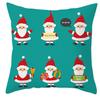 New Christmas Dwarf Pillow Cover Christmas Cute Dwarf Peach Skin Cushion Cover