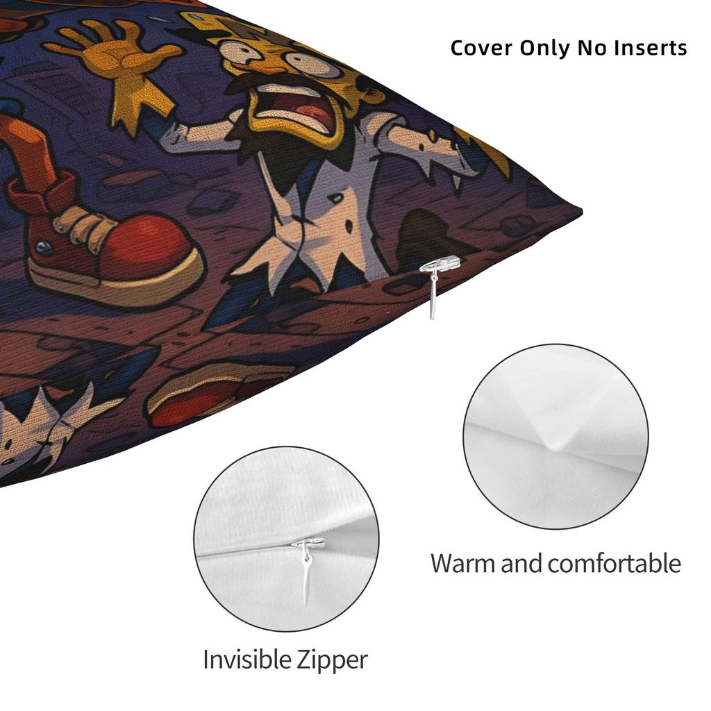 Decorative Pillowcase Crashs Bandicoots Cartoon Merch Home Video Game Pillow Case Cover Drop Shipping Multiple Sizes