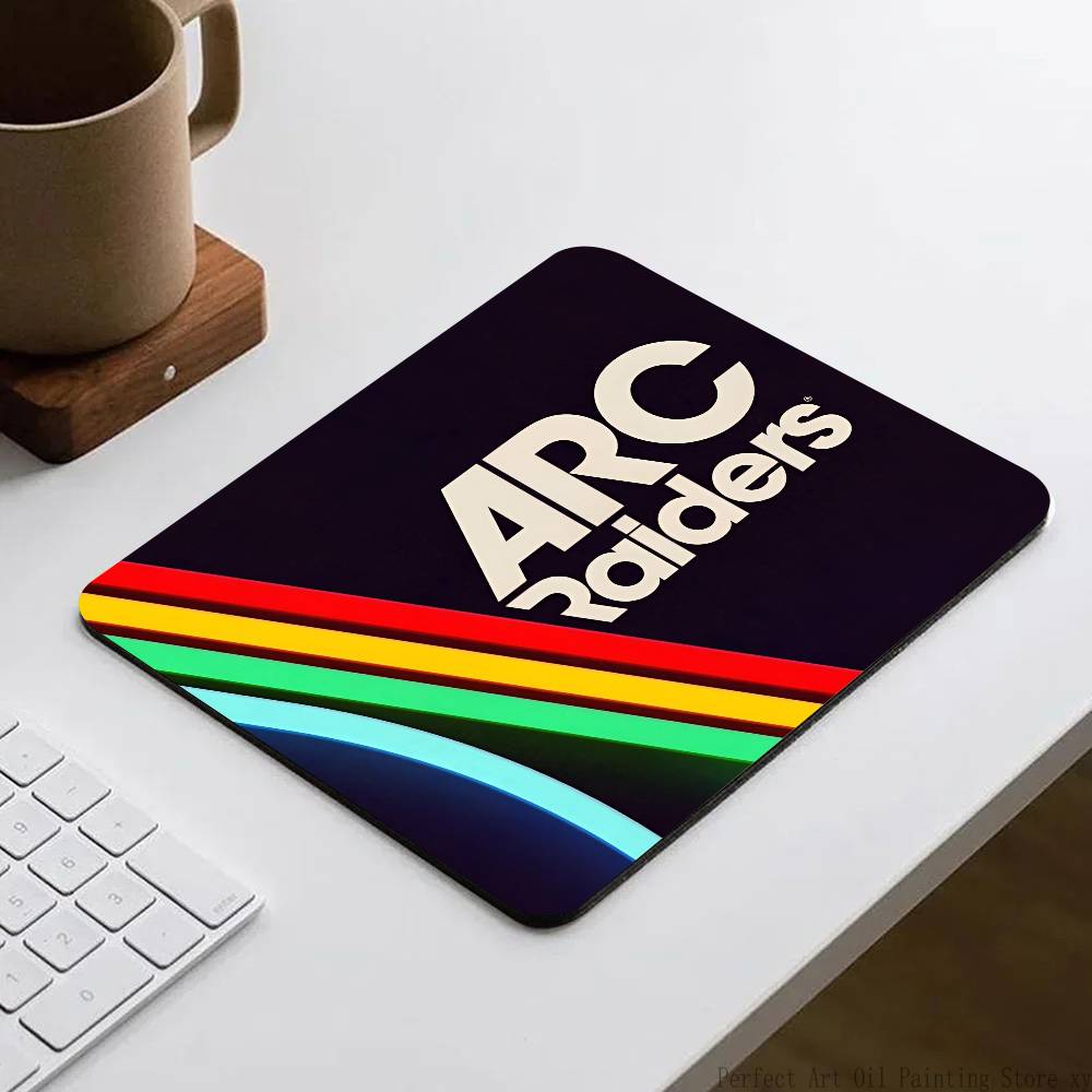 A-ARC Raiders Game Mousepad Small LockEdge Mouse Pad For Gamers Computer Desk Pad Rectangular Anti-slip Rubber