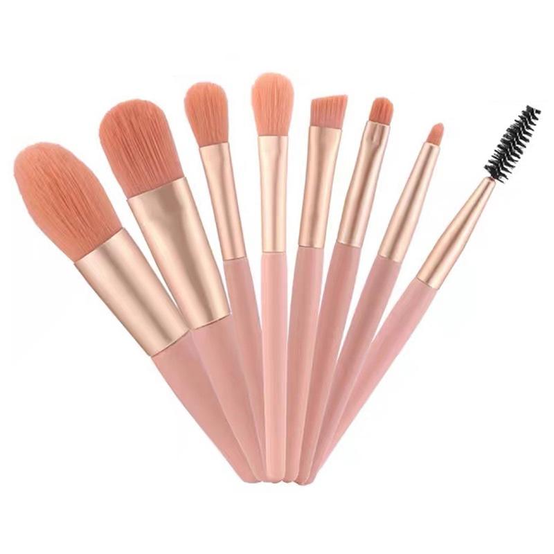 8 Pcs Cosmetics Foundation Blush Powder Eyeshadow Blending Makeup Brush Soft Fluffy Makeup Brushes Beauty Tools Make Up Brushes