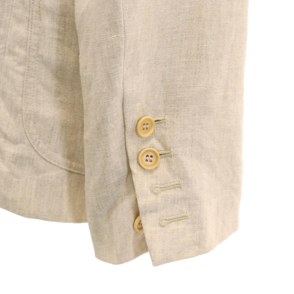 Costume National Made In Italy 100% Linen Tailored Jacket Beige Men's Used