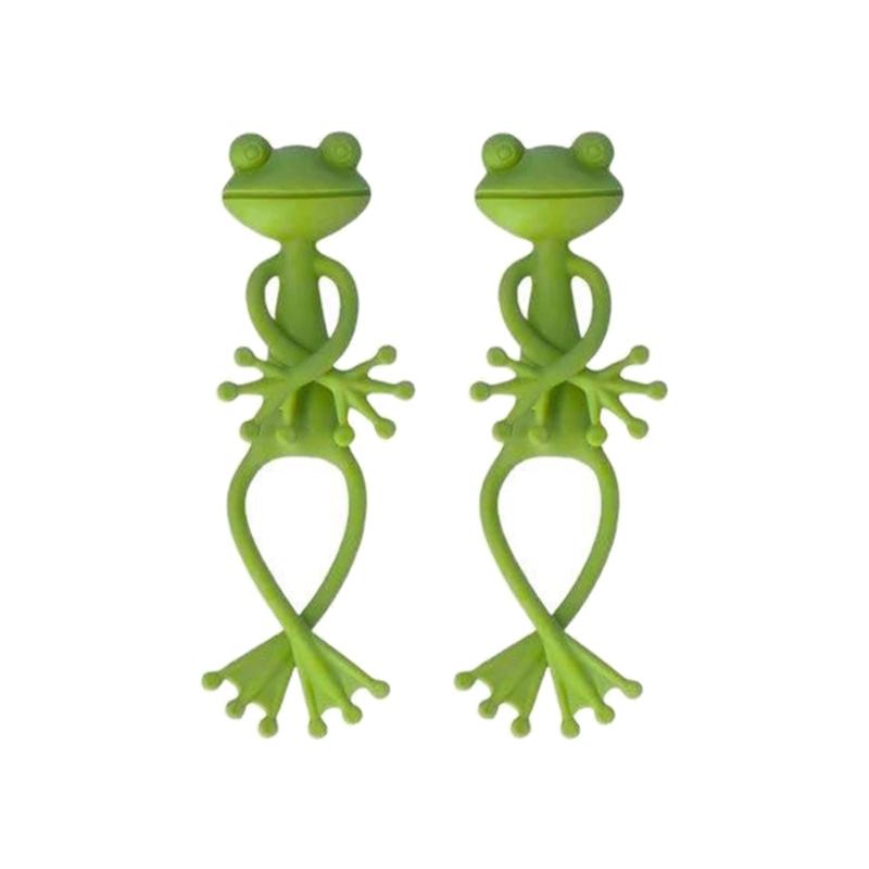 Adjustable Frogs Shape Plant Clip Flexible Flower Stem Stand Support Holder For Stem Management Gardening Decoration
