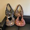 Womens Plaid Hobo Bag Casual Shoulder Handbag Large Tote Purse for Travel