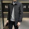2025 European Men's Lapel Mid-Length Down Jacket - High-Quality Business Casual Warm Outerwear