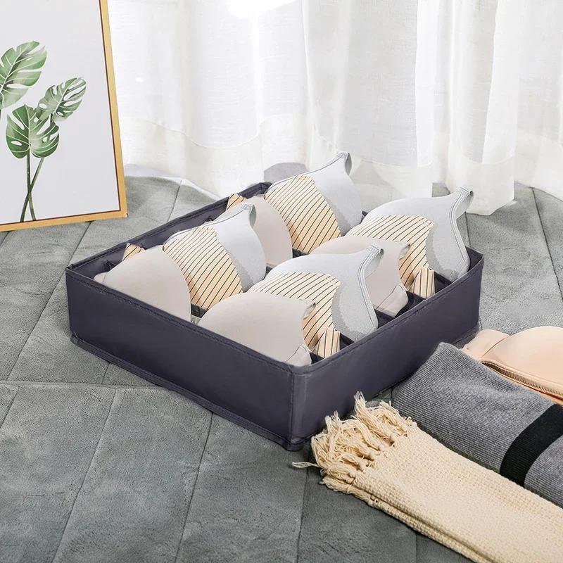 Wardrobe Cabinet Drawer Organizer Multi-Purpose Storage Box For Underwear Bra Sock Scarf Pantie Clothes Drawer Divider Organizer