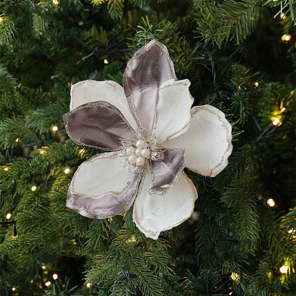Realistic Artificial Christmas Poinsettia Handmade Holiday Xmas Flower Decor Christmas Party