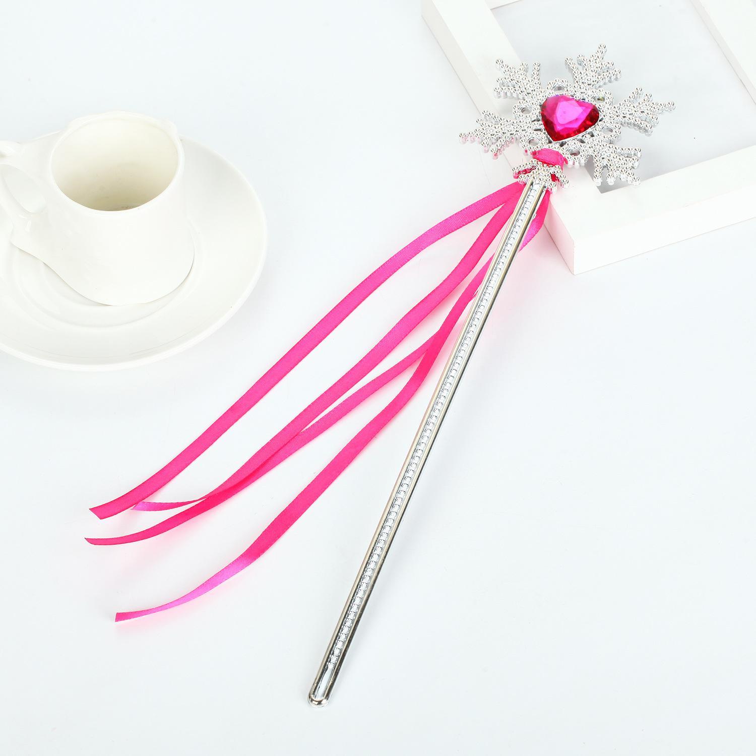 

Набір Корона та Паличка Принцеси Снігу та Криги для Дівчаток - Пластикова Тіара та Аксесуари для Голови One Size