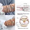New Design Vintage Women Boho Bracelets Set Moon Shell Heart Tortoise Charm Beads Chains Bangle For Female Bohemian Jewelry