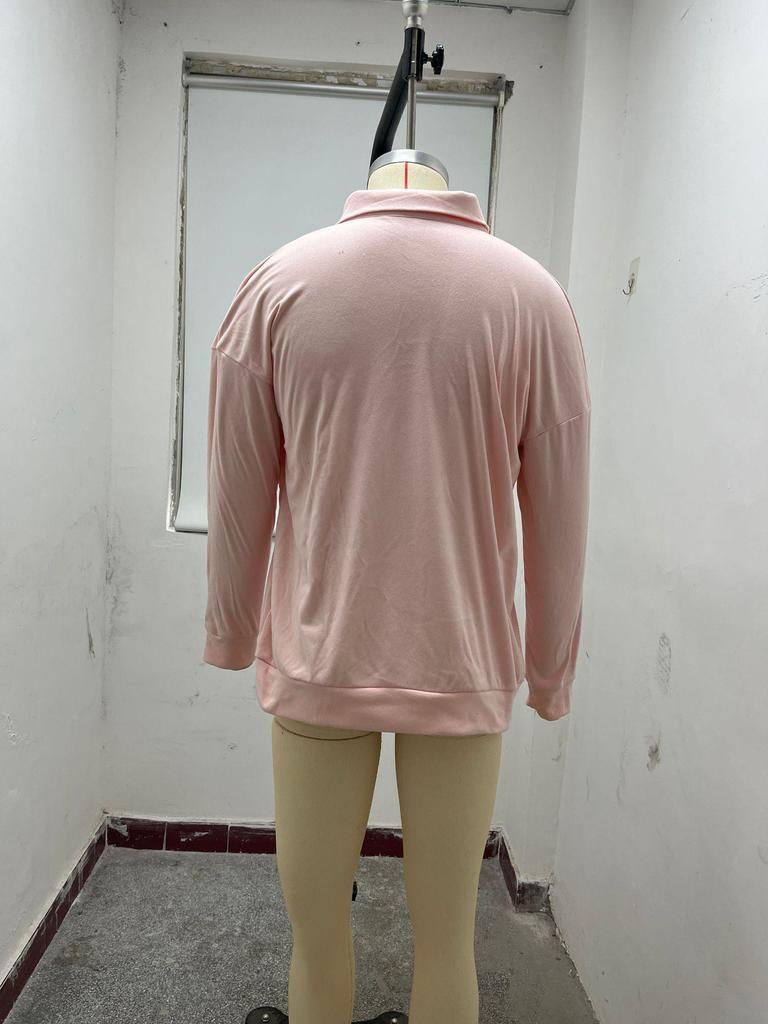 2022 Autumn Men's V-Neck Button Long Sleeve Casual Polo Shirt