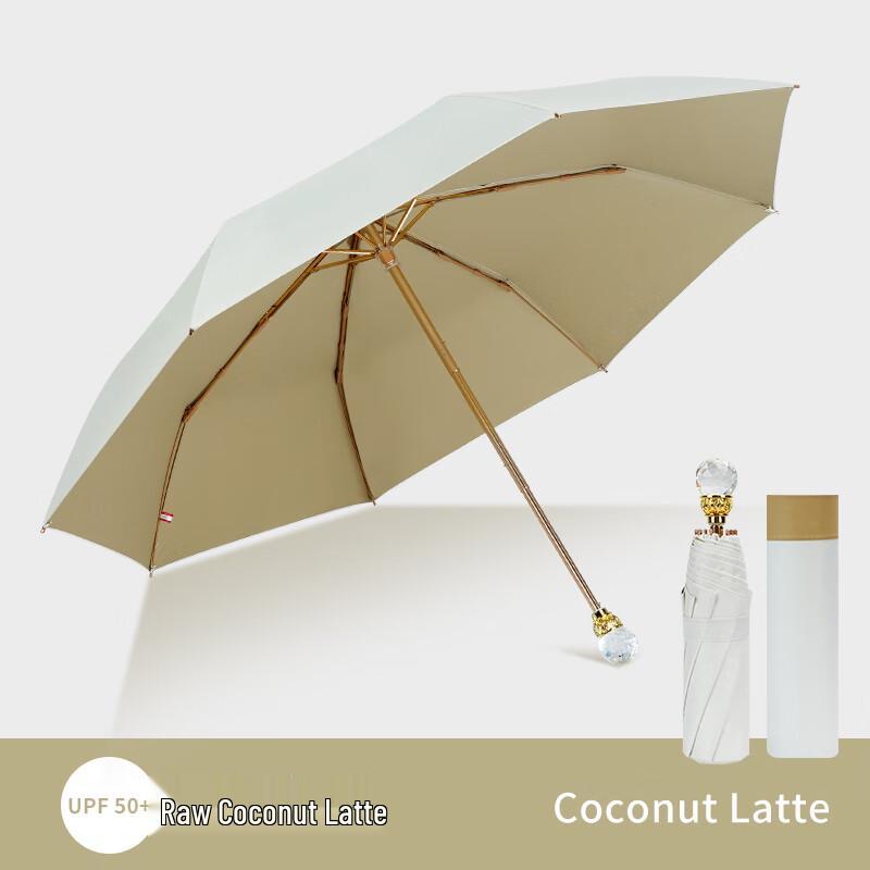 Elegant Crystal Handle UV Protection All-Weather Umbrella