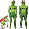 Festive Green Monster Grinch Christmas Cosplay Costume Zentai Bodysuit Jumpsuit
