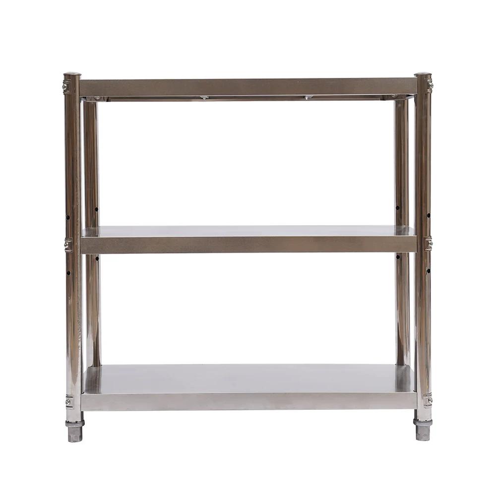 Stable Heavy-Duty Stainless Steel Rack for Kitchen, Heavy-Duty 3-Tier Stainless Steel Rack for Microwave