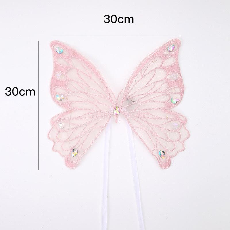 Luminous Butterfly Embroidery: Valentine's Cake Decoration & Fairy Figurine Gift