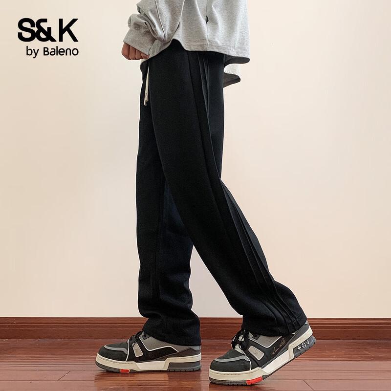 Pantalon de survêtement Baleno Série S&K Coupe décontractée Jambe droite pour homme
