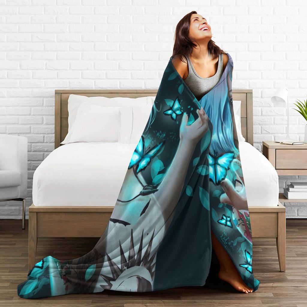 Warm Soft Blanket Child Decorative Life is Strang Throw Blanket Flannel Bedspread For Outdoor Fluffy Sofa Bed Cover