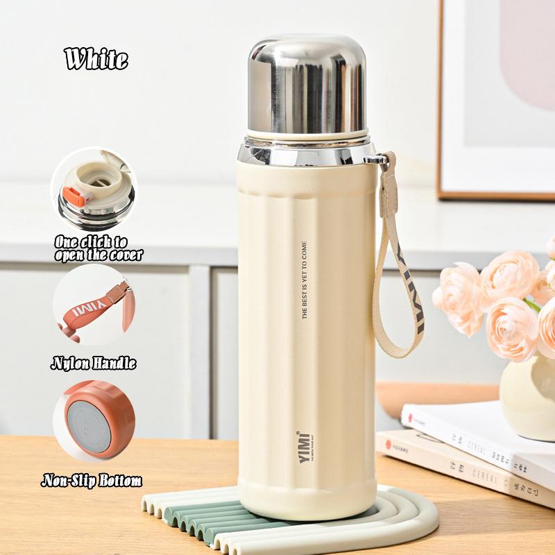 530/630 мл большой емкости пищевой материал 304 нержавеющая сталь портативный вакуумный термоизоляционный стакан термос герметичная чашка 530ml