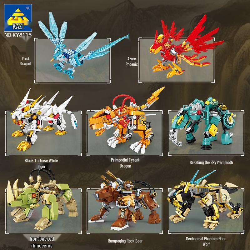 KaiZhi Transformable Totem Mecha Building Blocks - Educational Assembly Toy for Boys