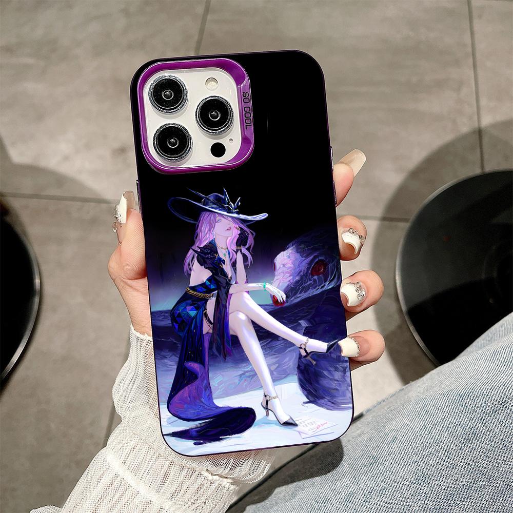 HSR Jade Purple Translucent Mobile Phone Case for iPhone 17 16 15 14 13 12 11 X XR XS Air Pro Max Plus Colorful Cover