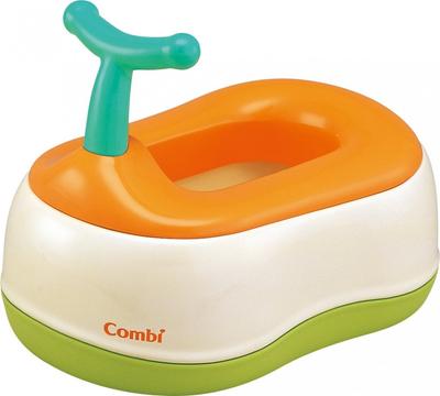 Combi Toilet Training Baby Label Potty Step Label Orange