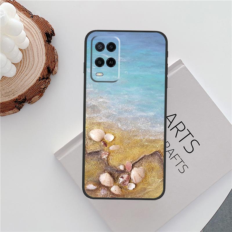 Seashell Shell Sea Art Case For Oppo A80 A78 A98 A40 A60 A18 A38 A58 A15 A17 A77 A74 A94 A54 A57S A16 A76 A96 Cover