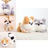 Plush Dog Keychain With Pearl Chain For Girls Gift And Bag Decoration