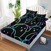 Colorful Butterfly Fitted Sheet Bed Mattress Protector Animal Bedding Elastic Sheets Kids Twin Full Queen King Size Bed Cover