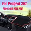 Anti-Slip For Peugeot 207 2009 2010 2011 2012 2013 Mat Dashboard Pad Sunshade Dashmat Protect Carpet Accessories