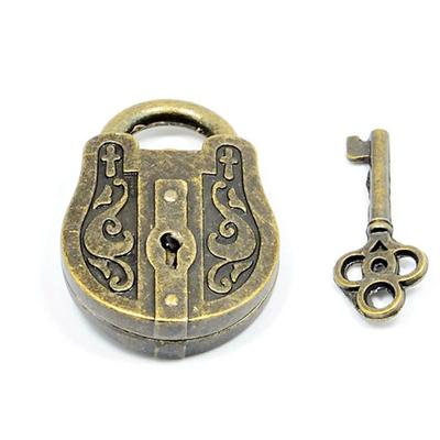 Zamek i Klucz Vintage Metalowe Zagadki Logiczne Intelligencia IQ Zabawki Dla Dorosłych Dzieci Puzzle Juguetes Dla Autyzmu Y ADHD