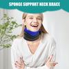 Neck Support Brace Cervical Neck Collar Soft Support Corrector Breathable Wrap Reusable Adjustable Keep Vertebrae Stable For