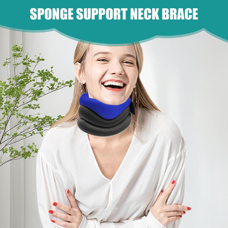 Neck Support Brace Cervical Neck Collar Soft Support Corrector Breathable Wrap Reusable Adjustable Keep Vertebrae Stable For