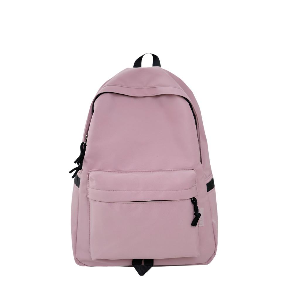 Backpack Large Capacity Travel Backpack Solid Color Simple Junior High School Student Leisure Japanese High School Student Versatile School Bag