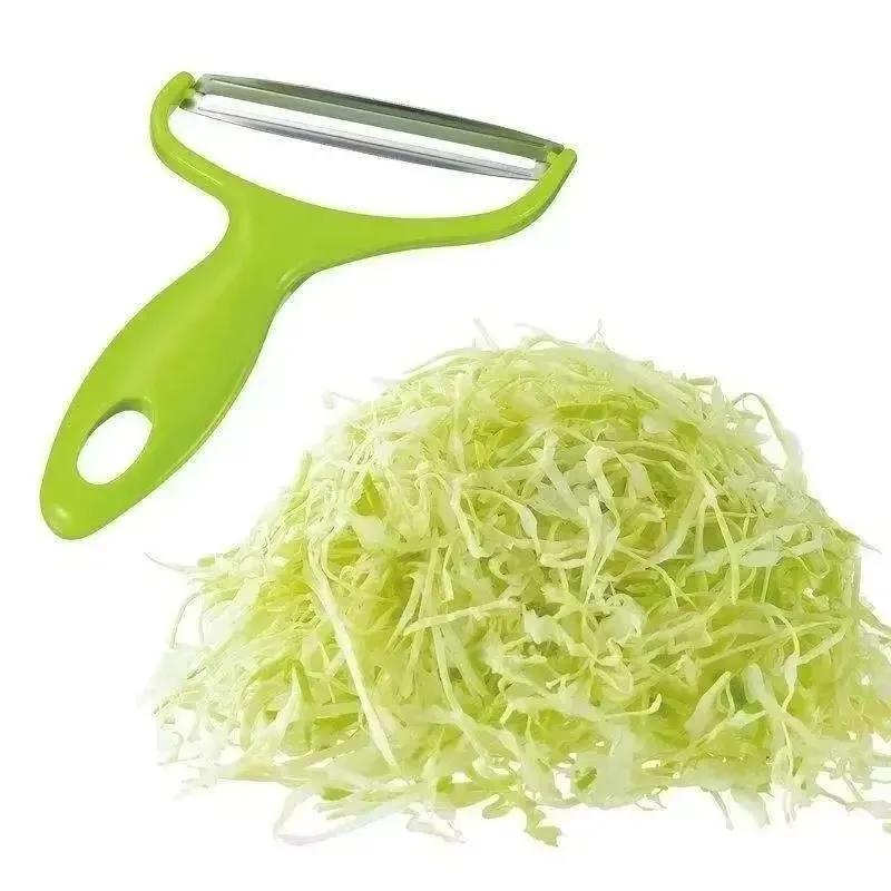 Stainless Steel Fruit Peeler Peeler Knife Cutter New Green Cabbage Peeler Handy Cabbage Graters Shredder Home Kitchen Tools