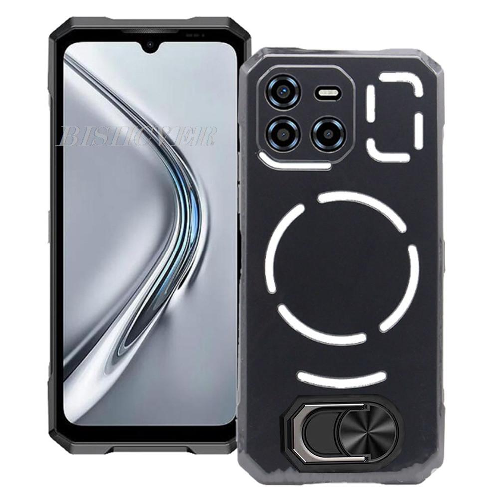 Magnet Phone Case For Doogee Blade GT Ultra 6.72" BladeGT GTUltra Shockproof Soft TPU Silicone Cover With Ring Holder