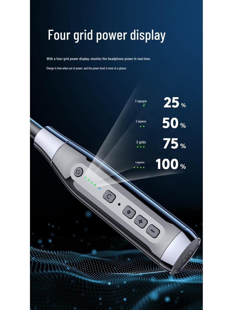 A13T Bluetooth Neckband: Four-Speaker In-Ear Wireless Sports Headset