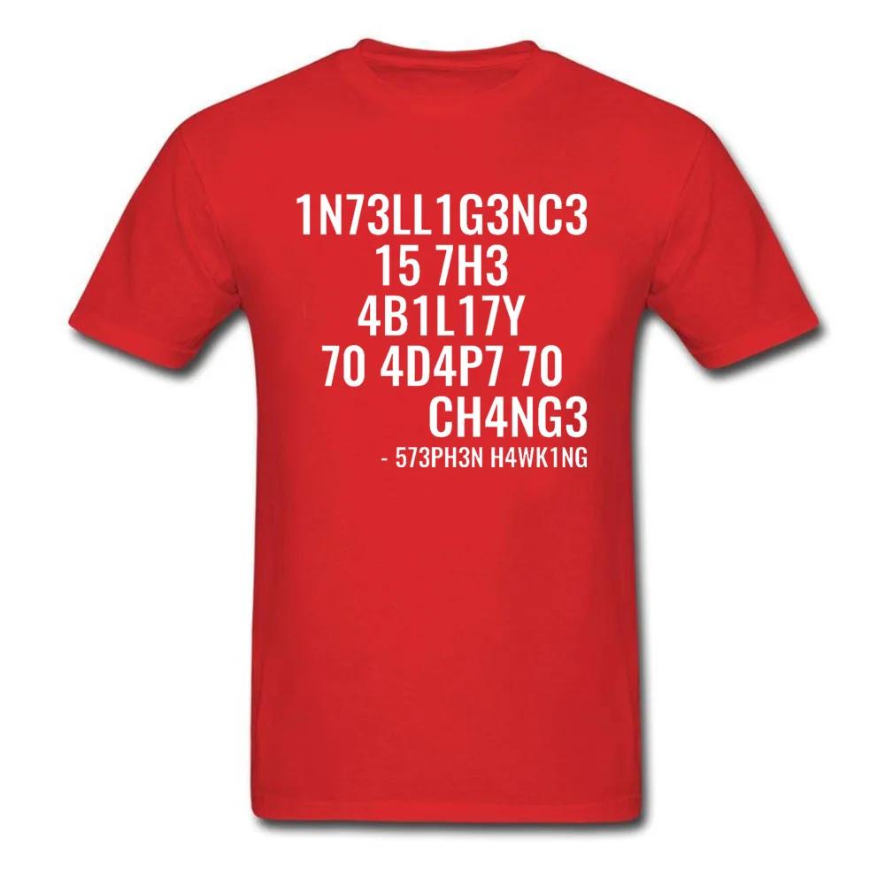 Physics Coder T Shirt IT Computer Program Hacker CPU Men Tshirts 100 Cotton Adapt or Die Letter Tops  Tees Custom Gift T Shirt S