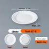 Elegant White Melamine Round Dinner Plates